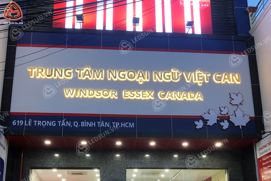 bảng hiệu alu chữ inox