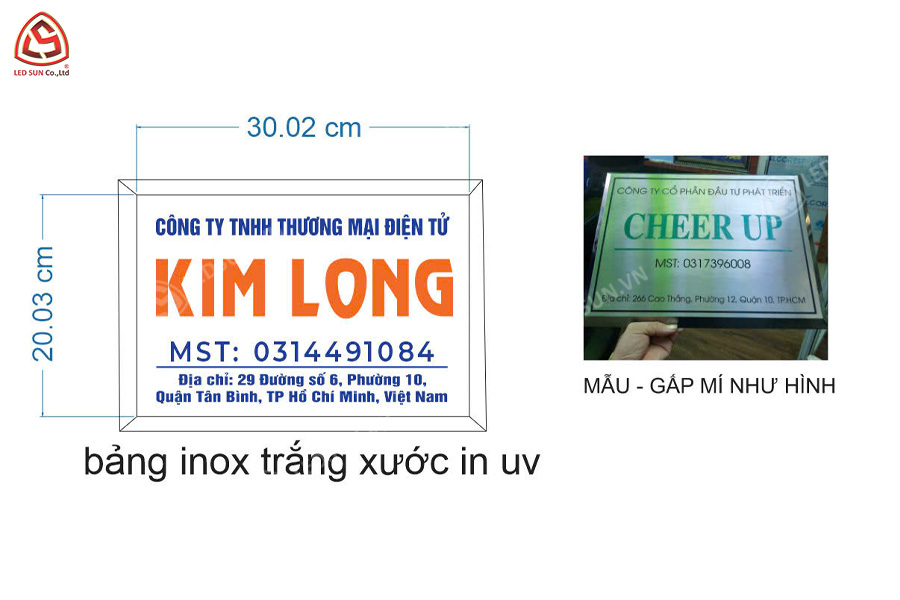 thiết kế bảng tên công ty