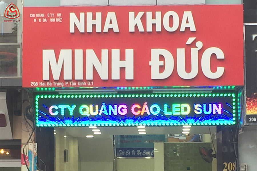 bảng hiệu led phòng khám nha khoa