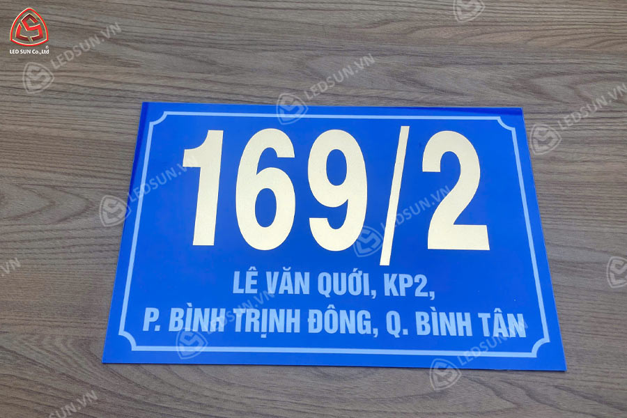 bảng số nhà mica