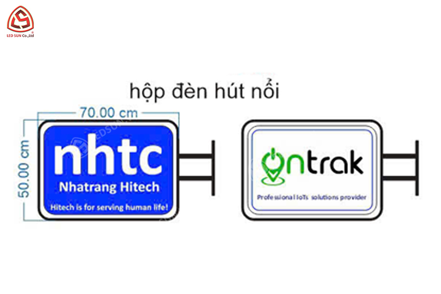 thiết kế hộp đèn hút nổi