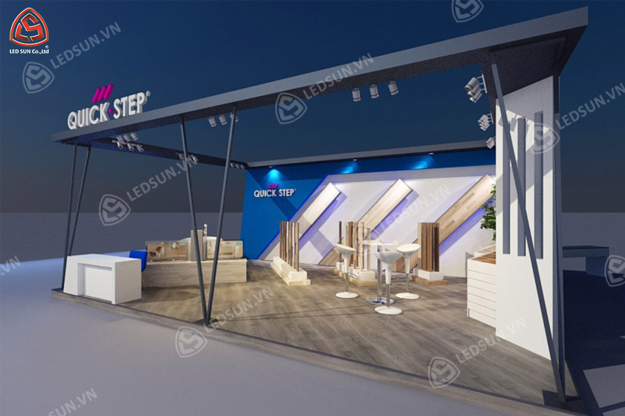 thiết kế 3d gian hàng