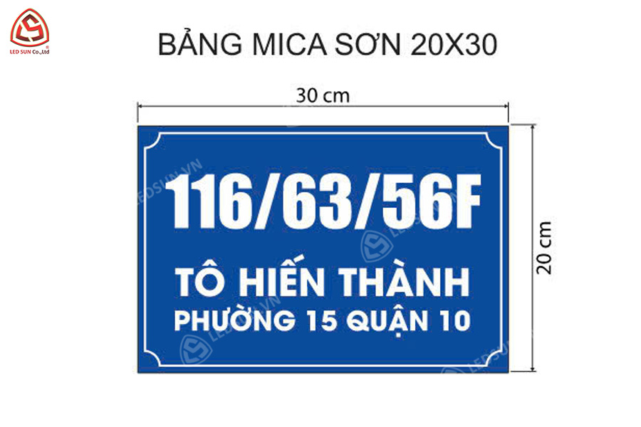 thiết kế bảng số nhà