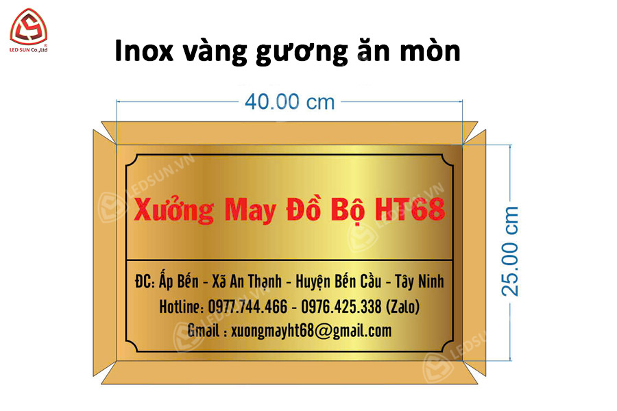 thiết kế bảng tên công ty