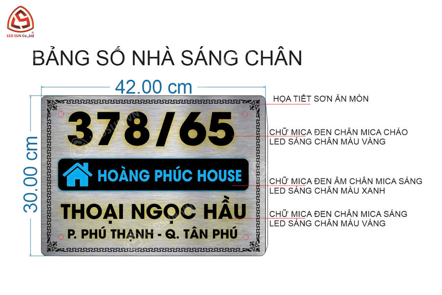thiết kế bảng số nhà