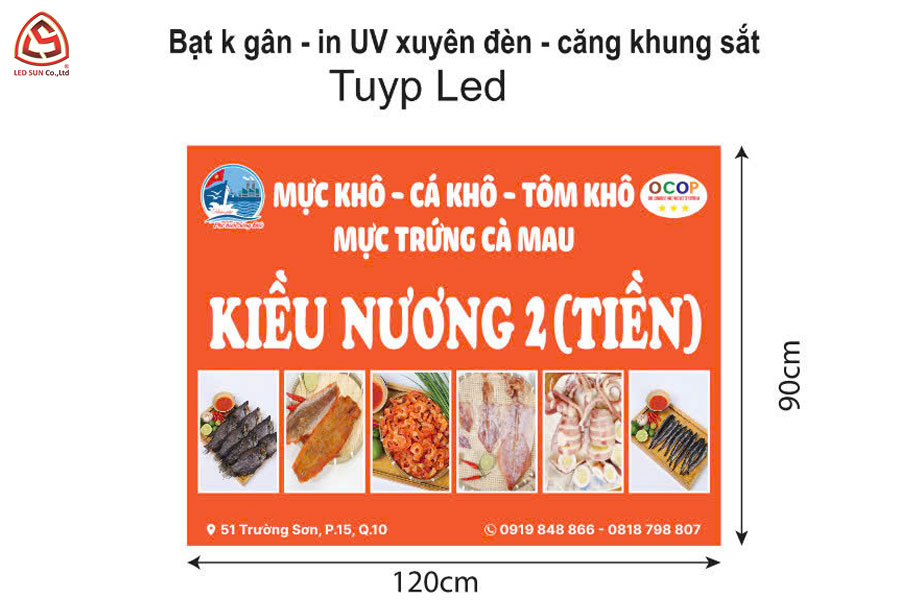 Thiết kế hộp đèn in bạt