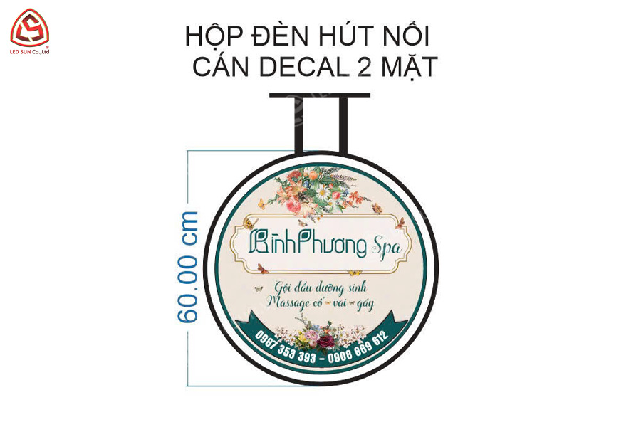 Thiết kế hộp đèn hút nổi