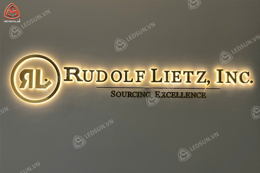 chữ inox chân mica cháo