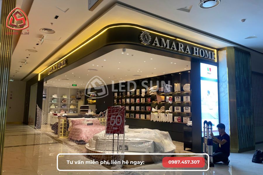 Quy trình thi công showroom Amara tại TTTM Thiso Mall