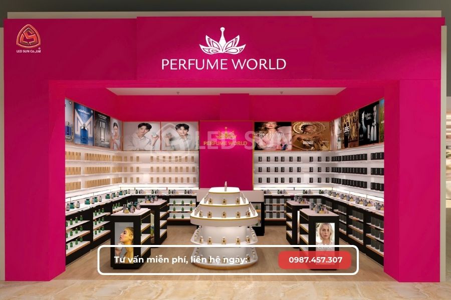 thiết kế gian hàng trong trung tâm thương mại