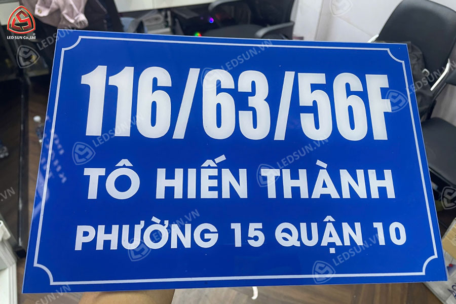 làm biển số nhà quận 10