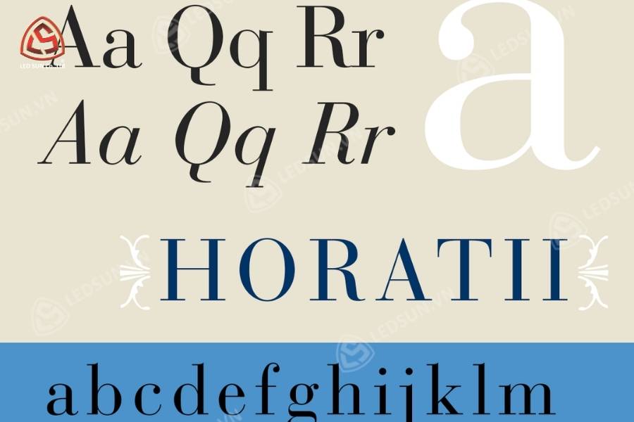 Font chữ quảng cáo Bodoni