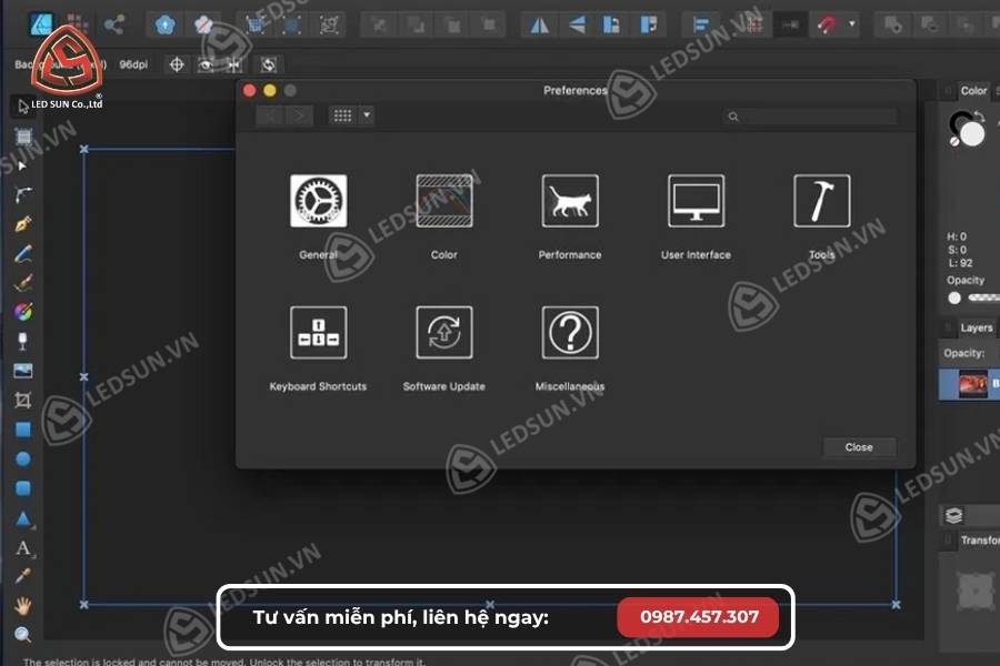 Phần mềm thiết kế quảng cáo Affinity Designer